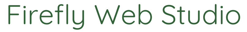 firefly web studio logo in green - sustainable Wordpress website design