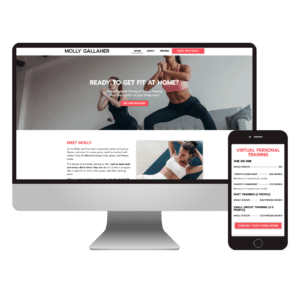 personal trainer website design - molly gallaher
