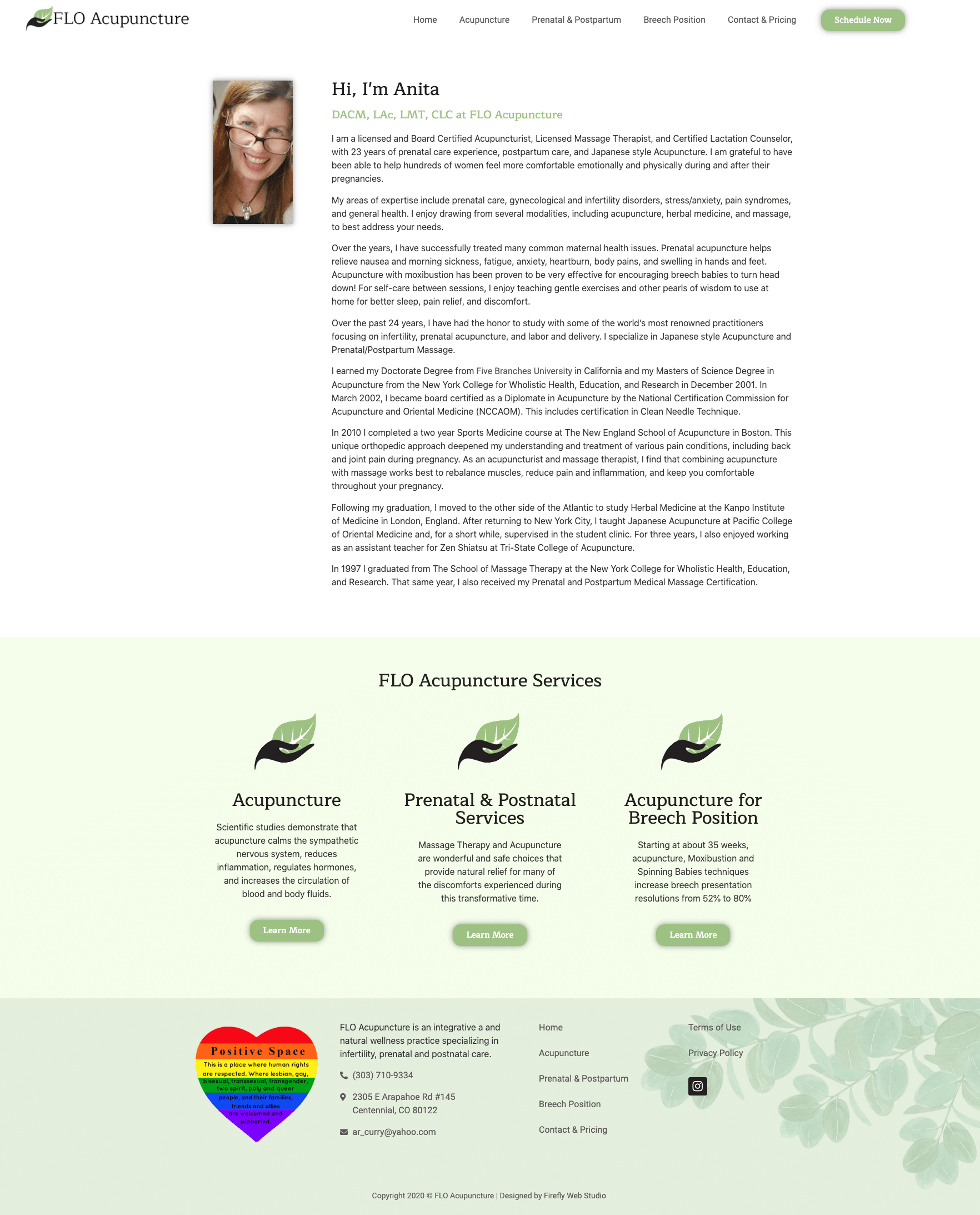 about page for acupuncture website